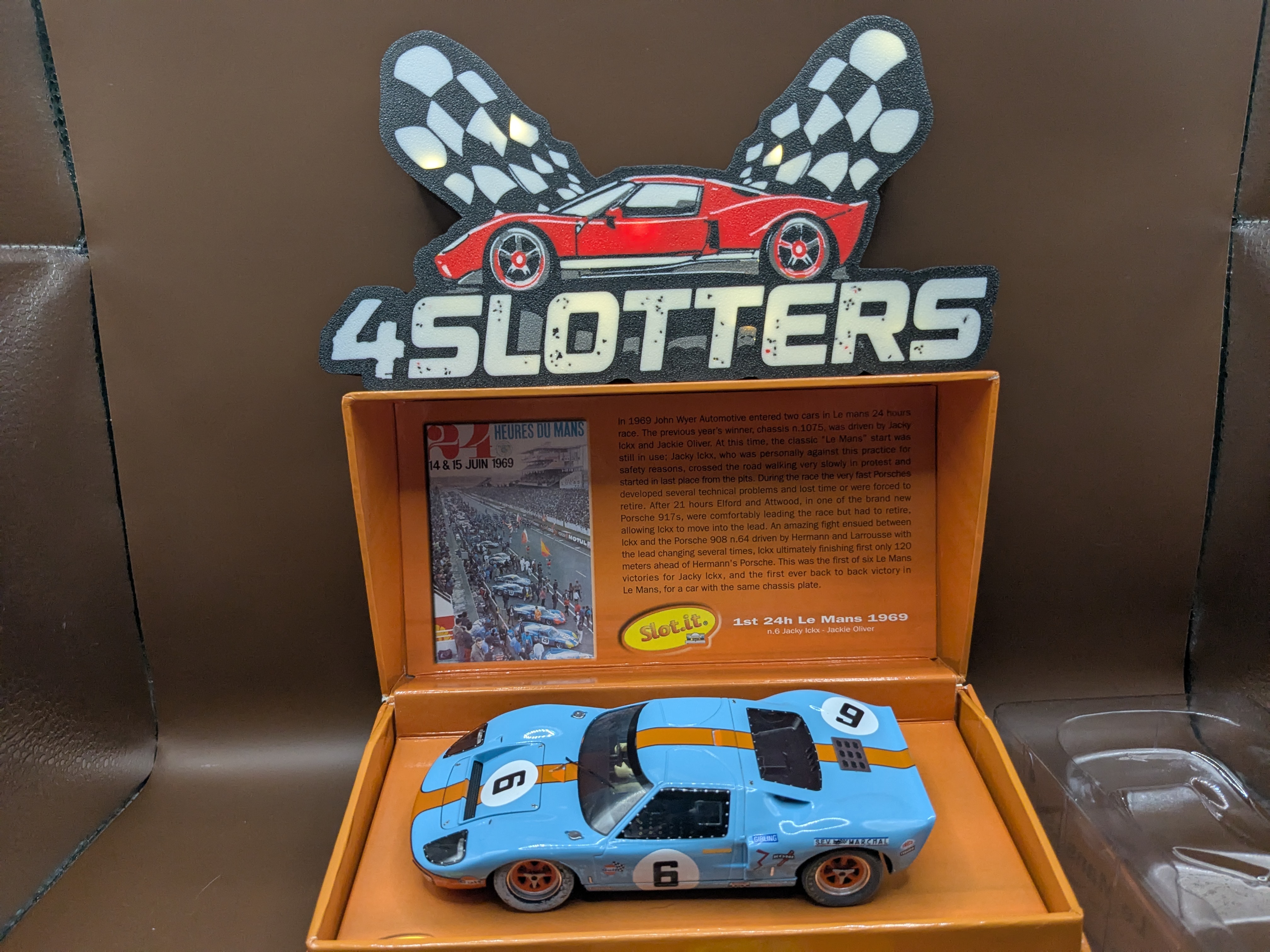Slot.It Ford GT40 #6 Gulf 1e 24h Le Mans 1969