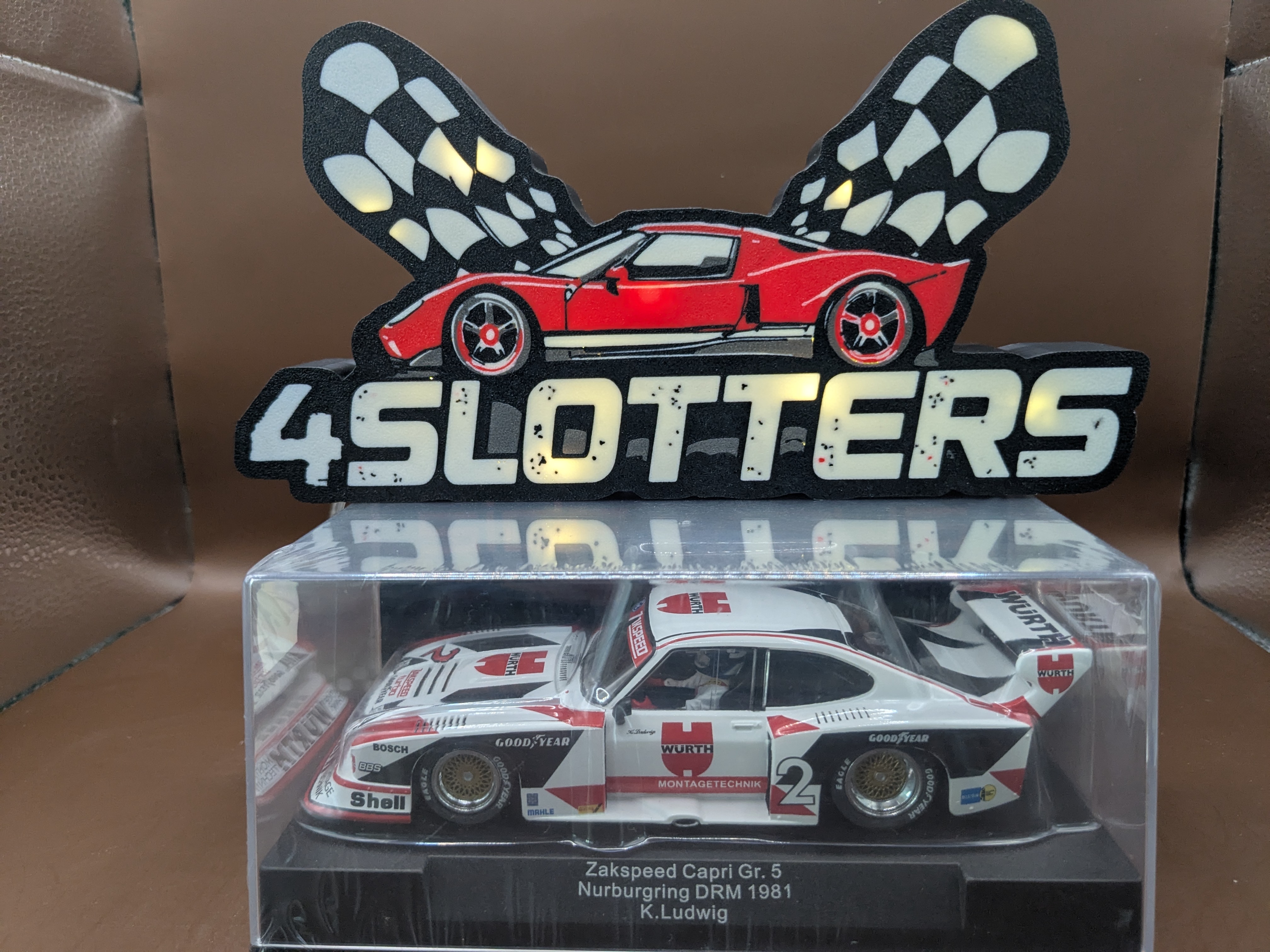 Sideways Ford Capri RS Turbo #2 Wurth 1e Zolder DRM 1981 Gr 5  Klaus Ludwig