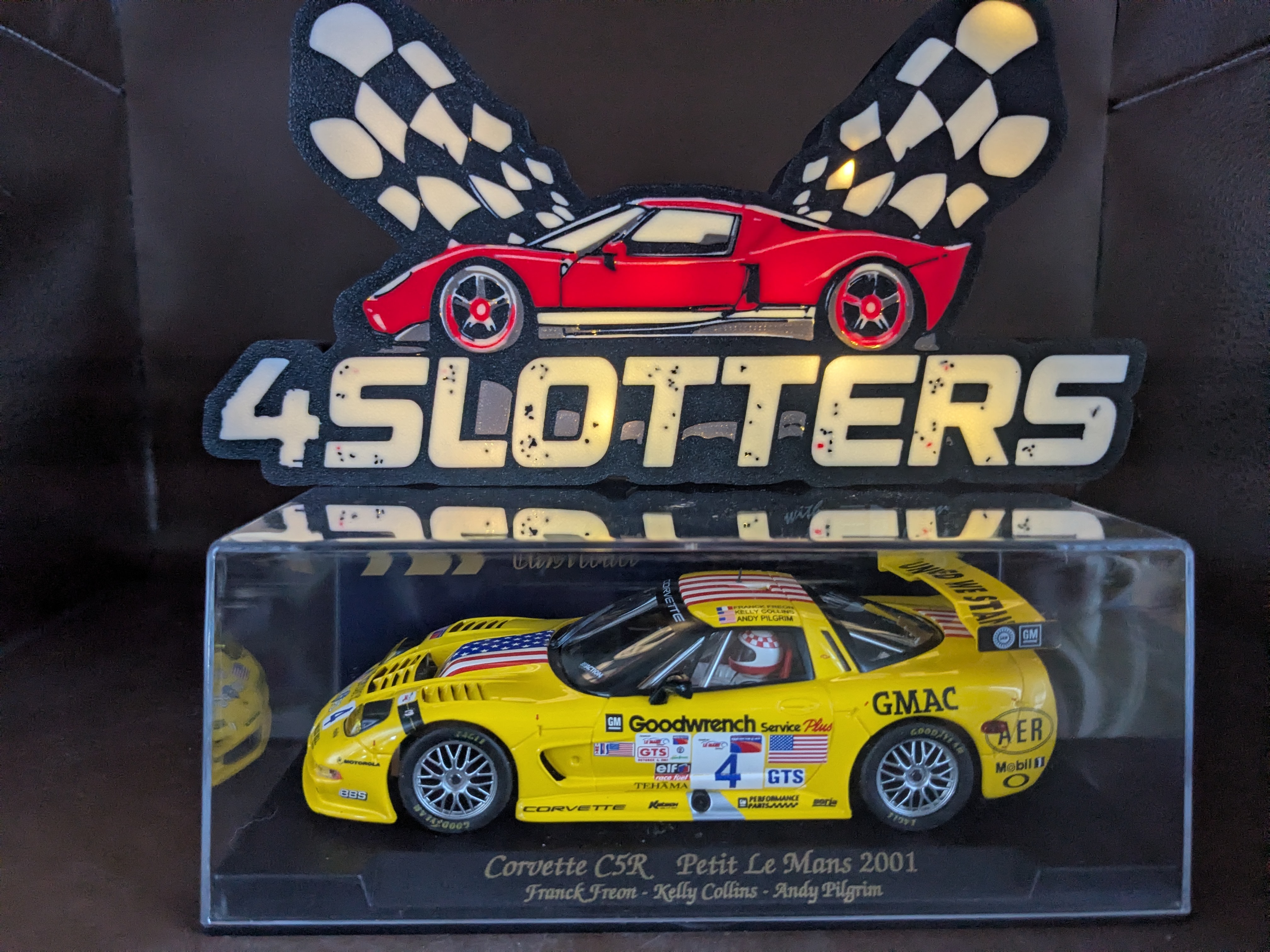Fly Chevrolet Corvette C5R #4 Petit Le Mans 2001 United We Stand Slot Car
