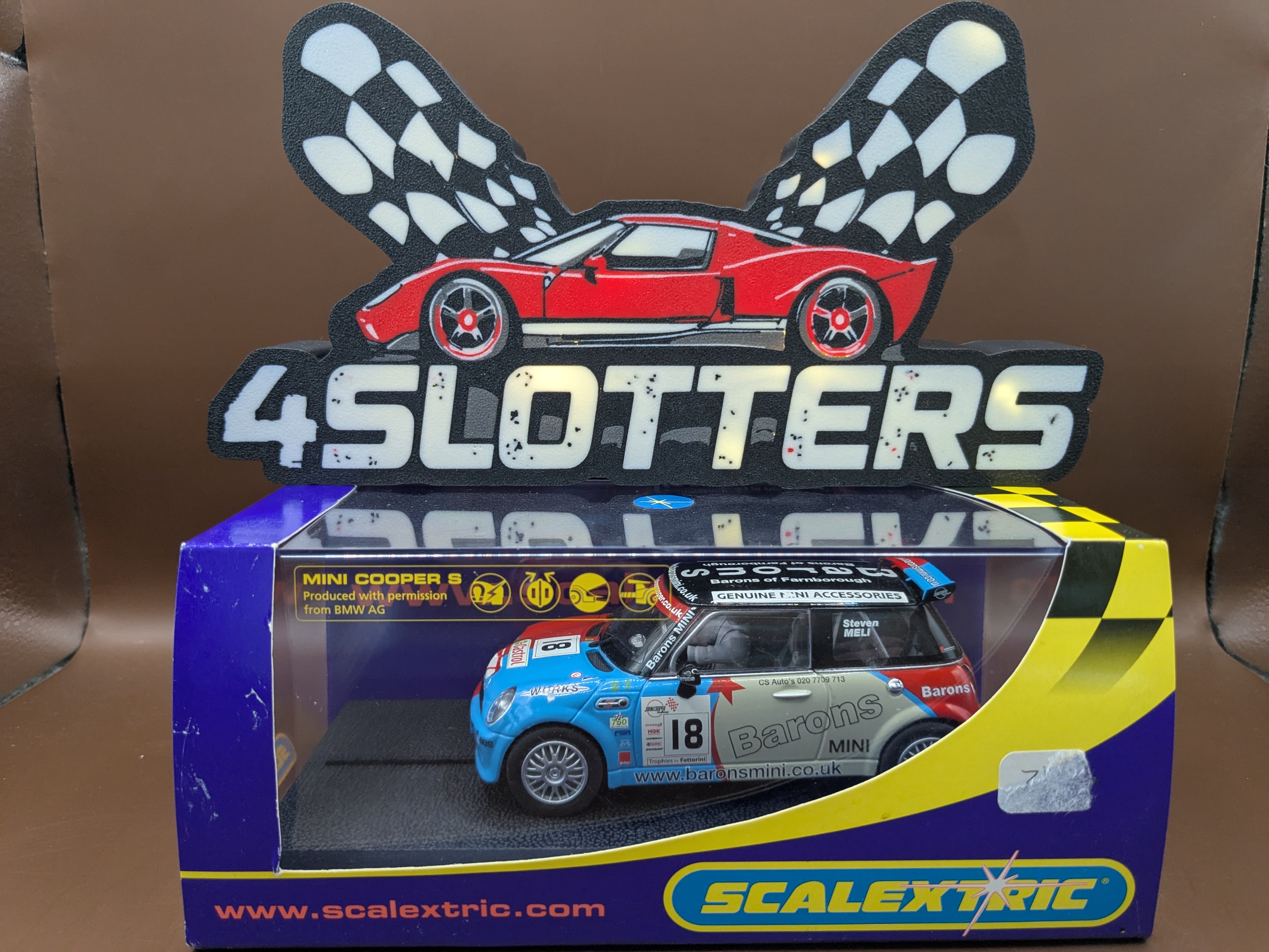 Scalextric Mini Cooper S #18 Barons John Cooper Motorsport